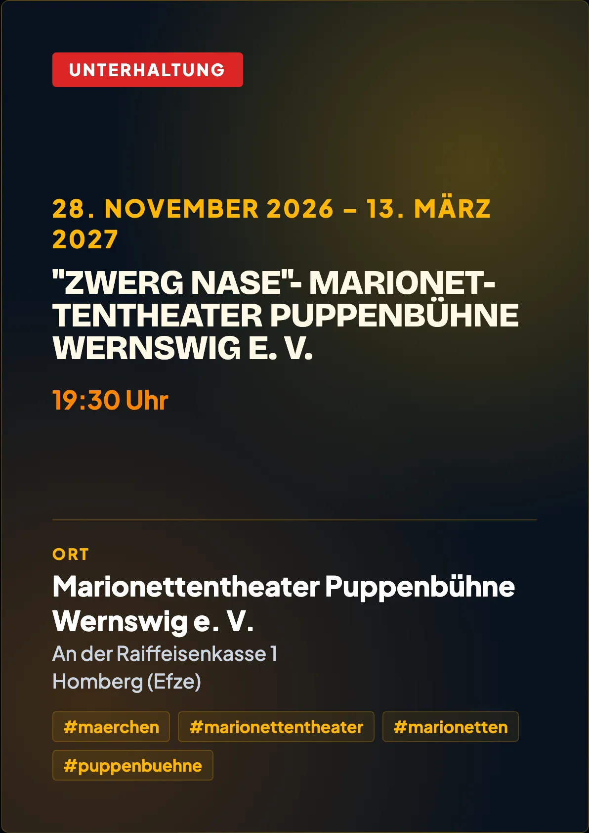 Veranstaltungsflyer