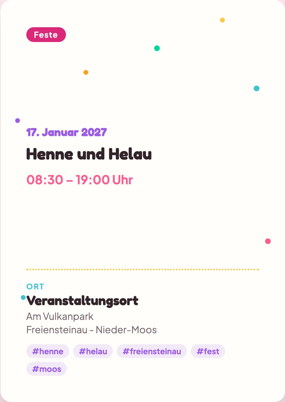 Veranstaltungsflyer