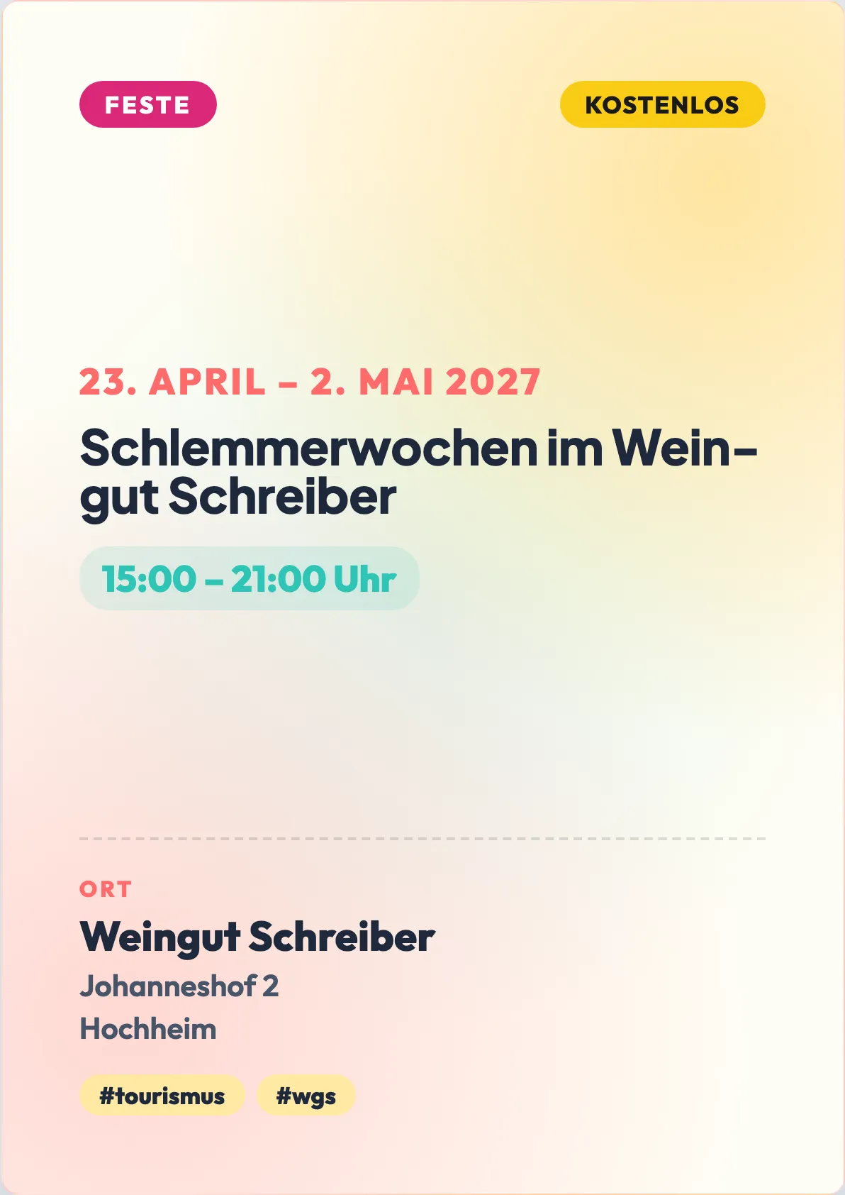 Veranstaltungsflyer