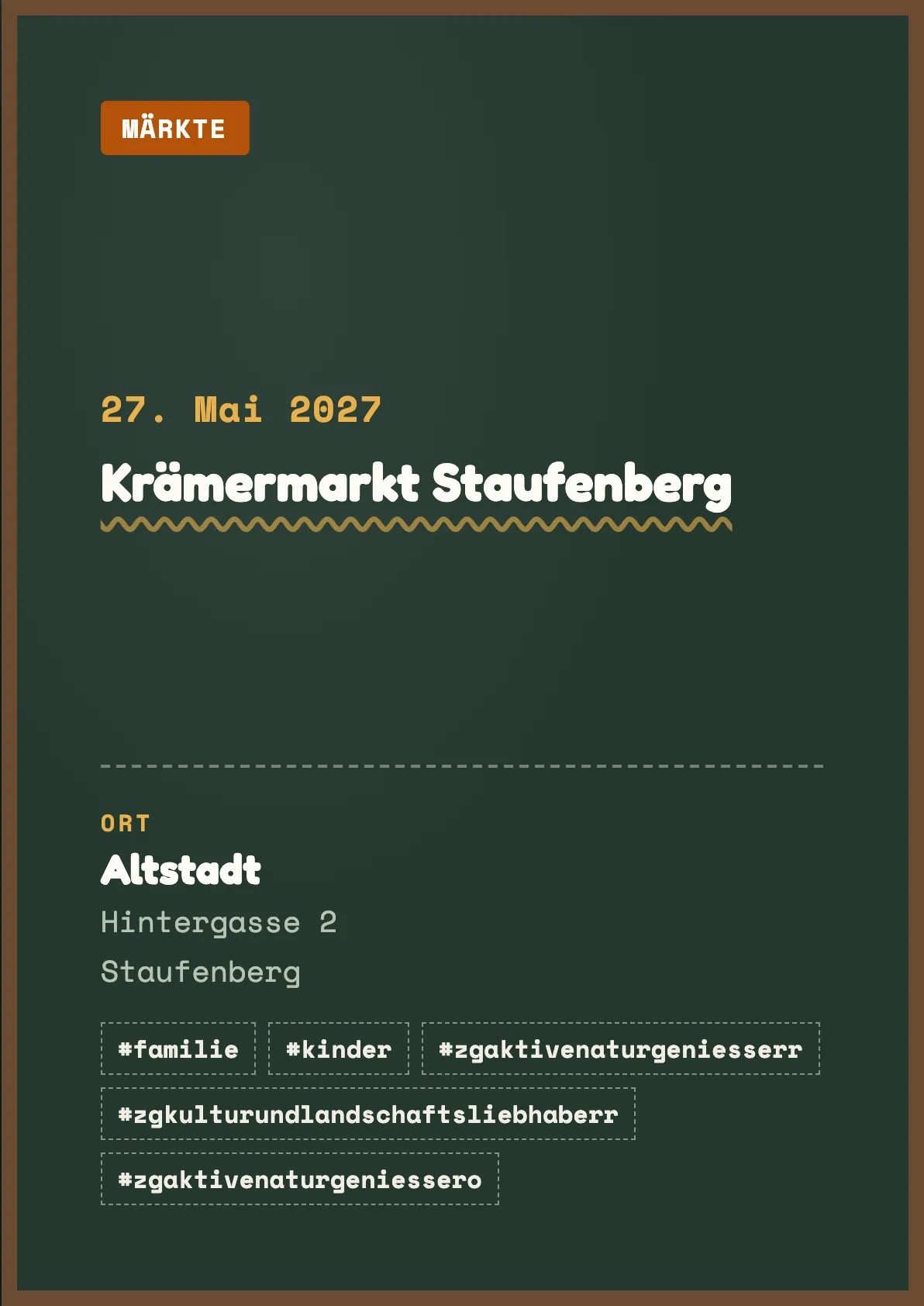 Veranstaltungsflyer