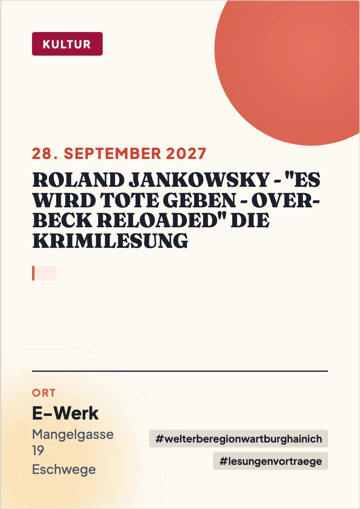 Veranstaltungsflyer