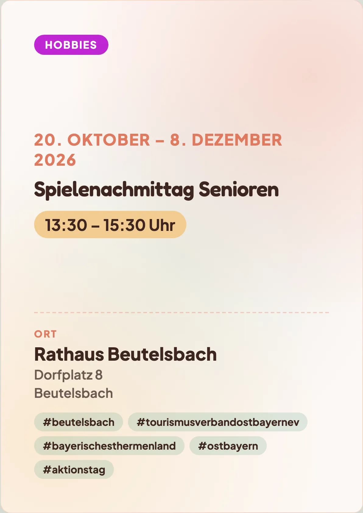 Veranstaltungsflyer