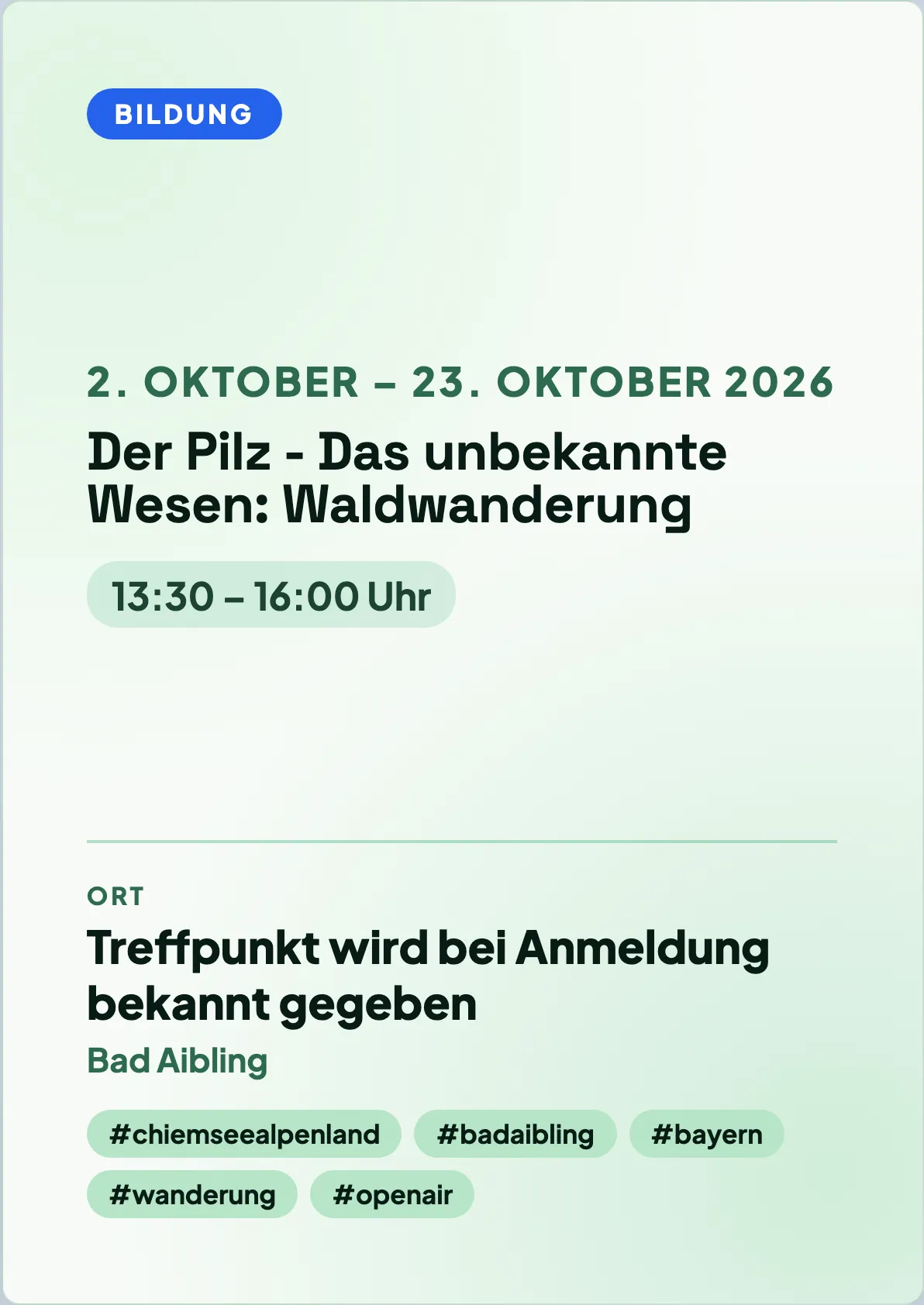Veranstaltungsflyer