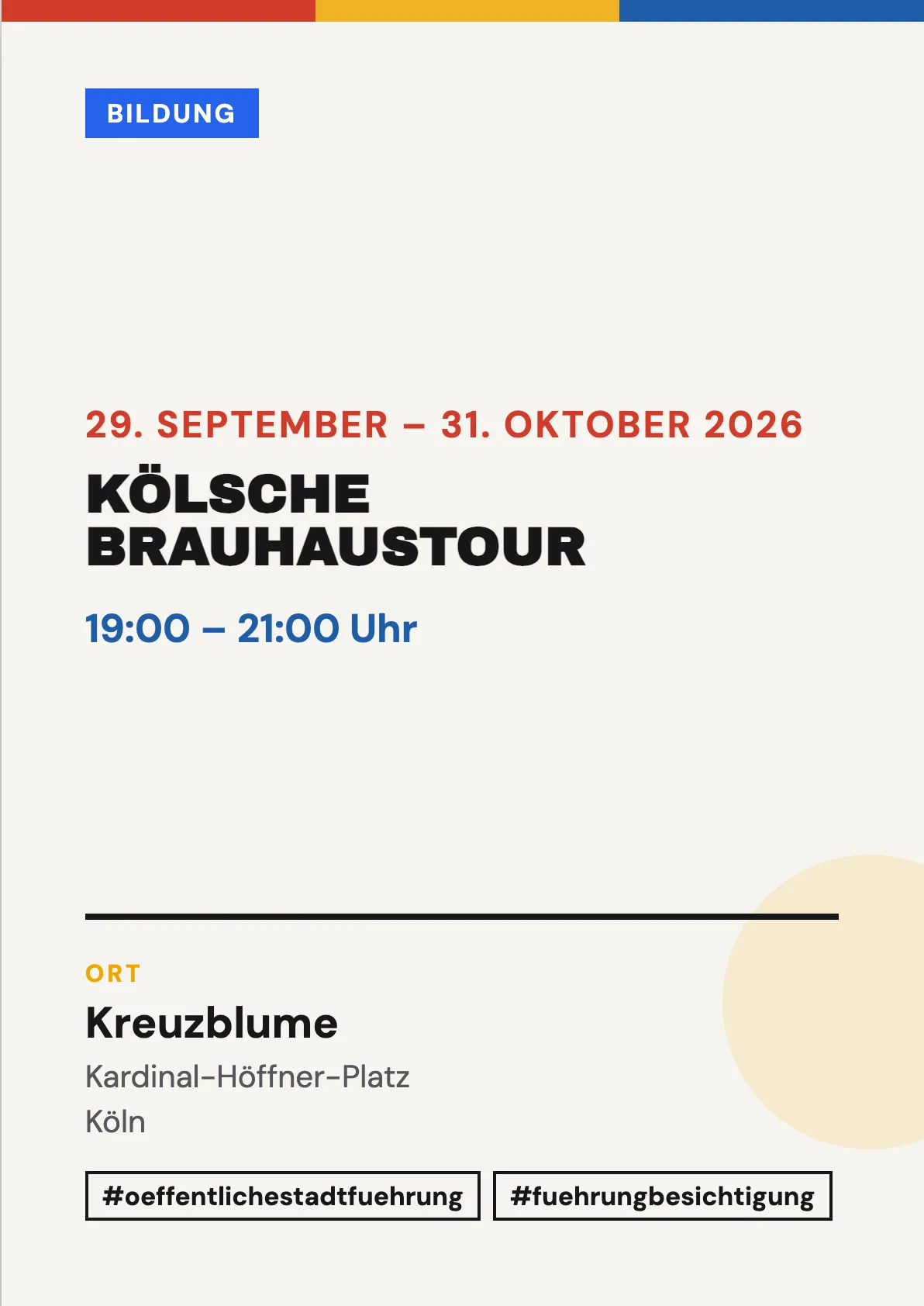 Veranstaltungsflyer