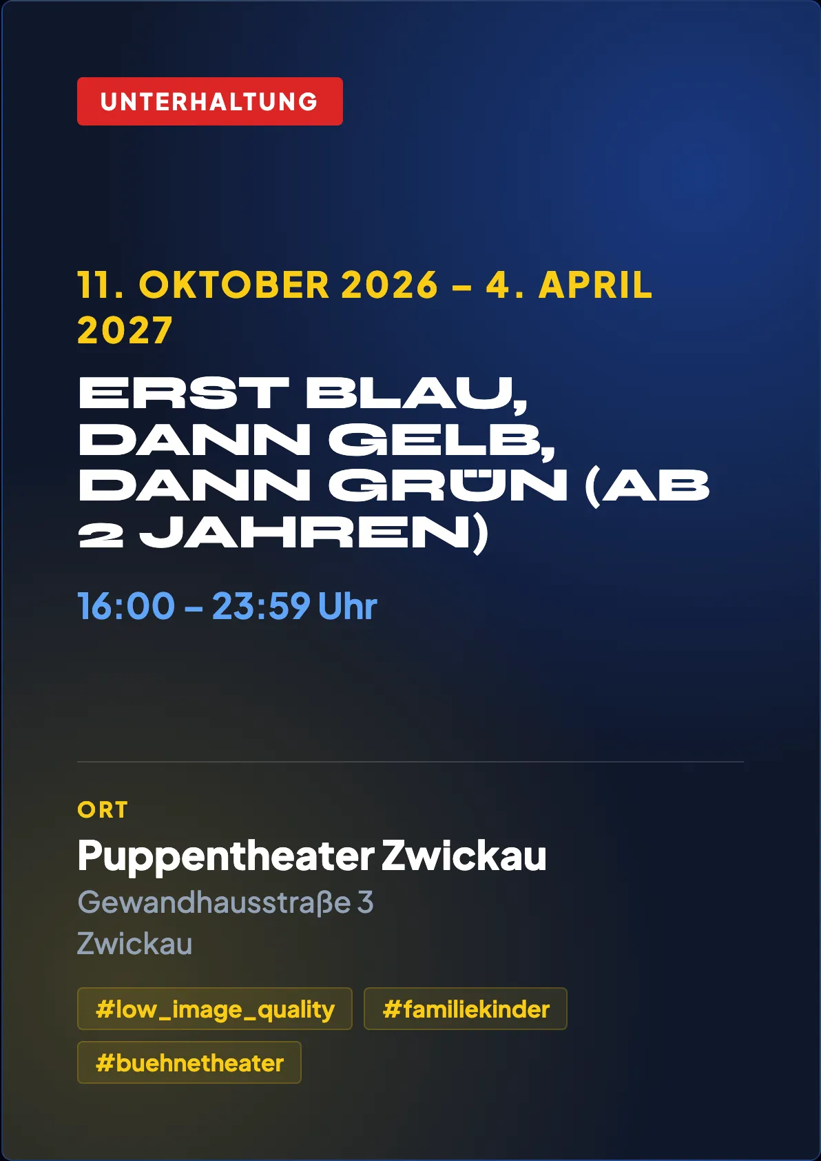 Veranstaltungsflyer