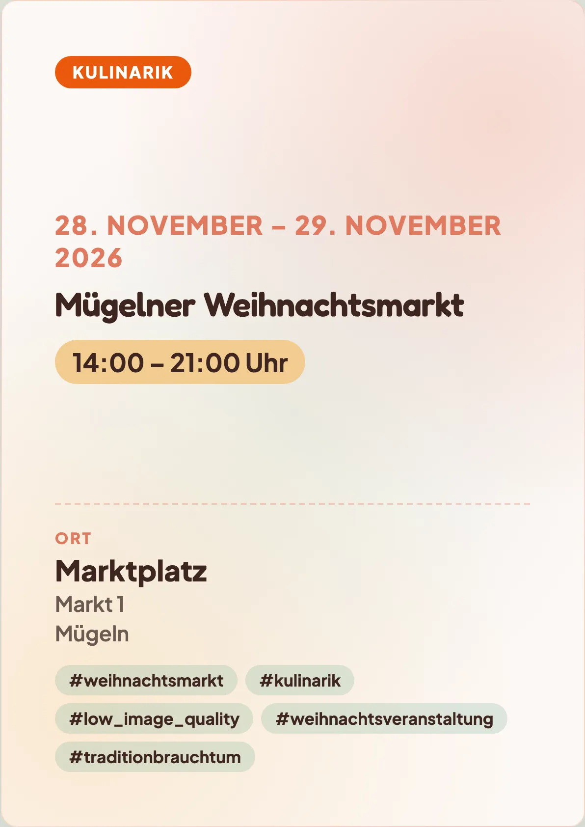 Veranstaltungsflyer