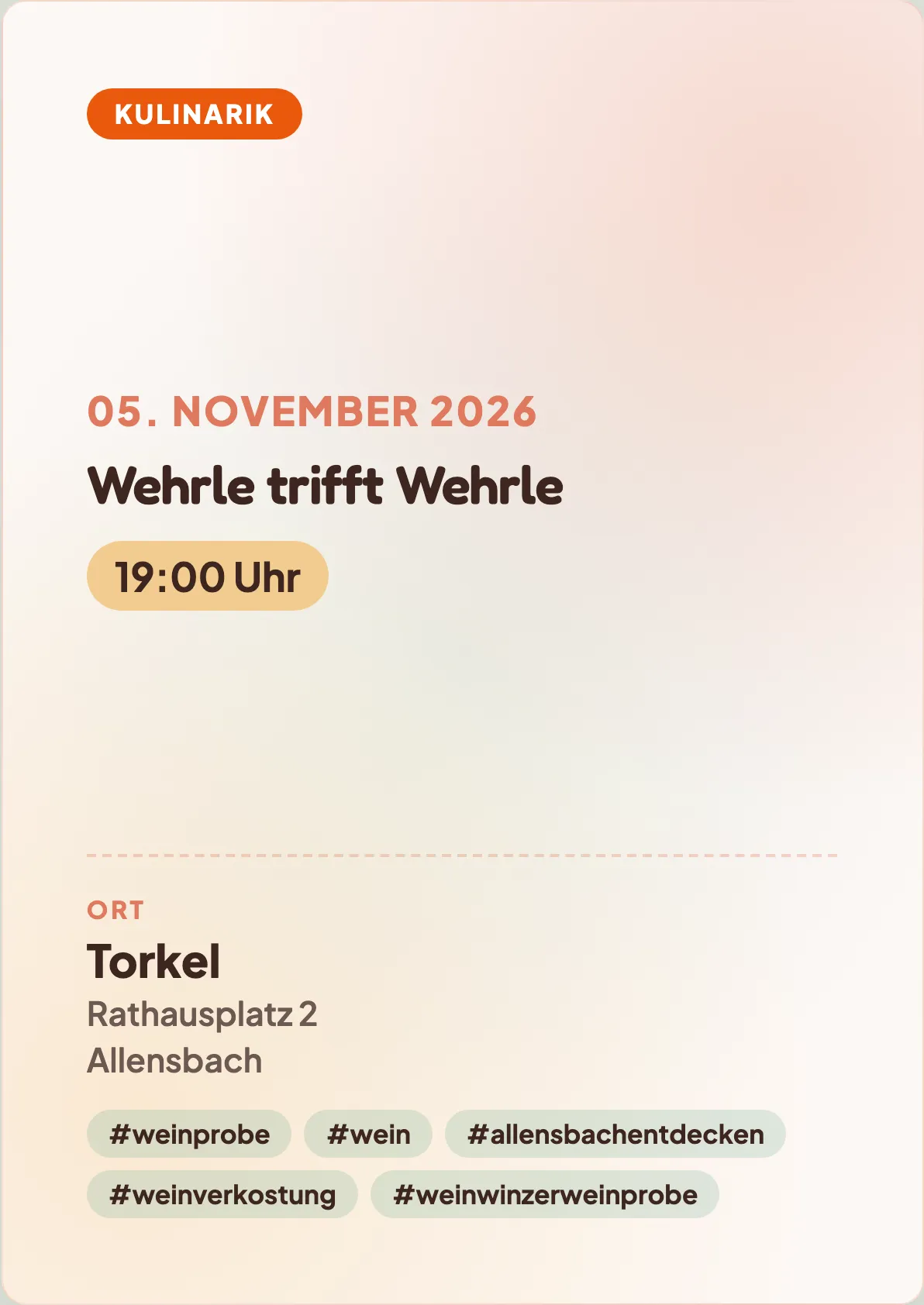 Veranstaltungsflyer