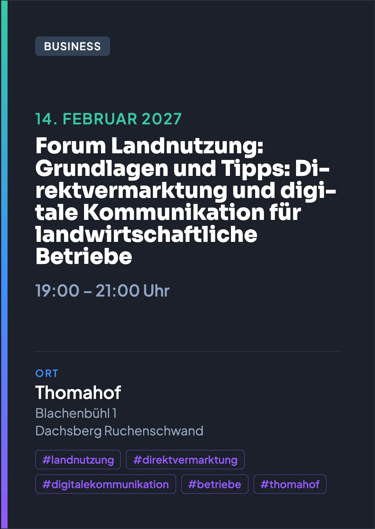 Veranstaltungsflyer