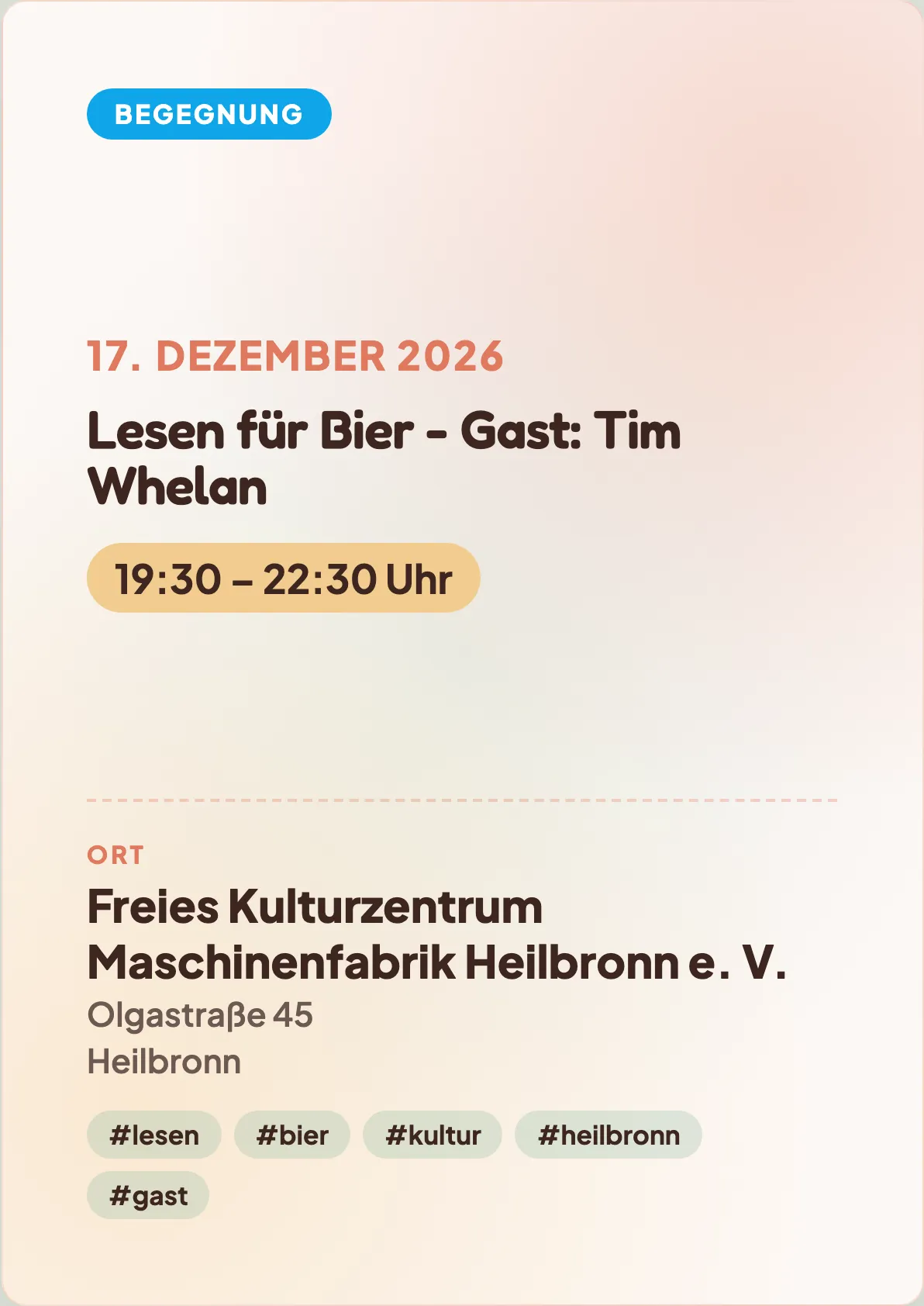 Veranstaltungsflyer