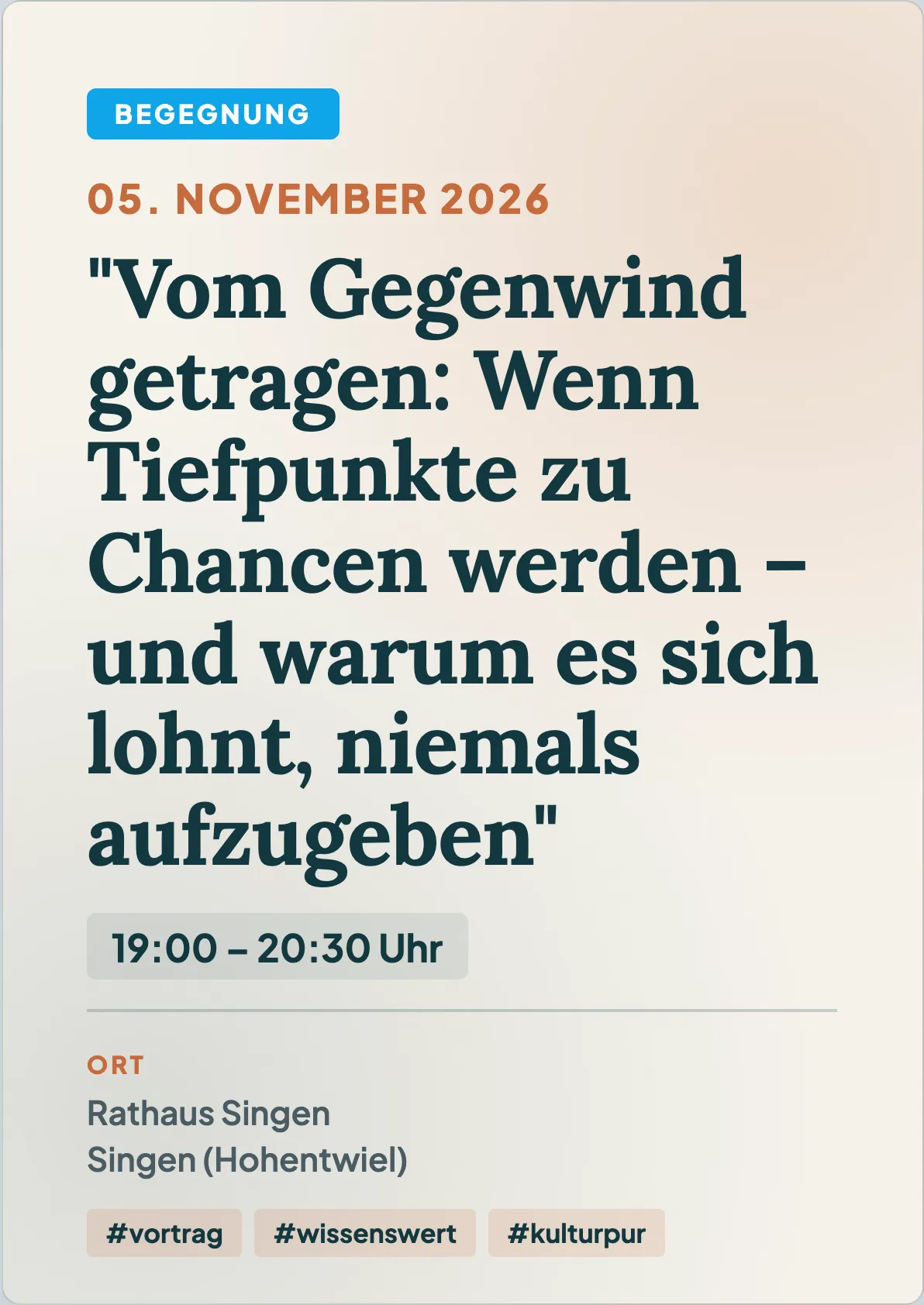 Veranstaltungsflyer