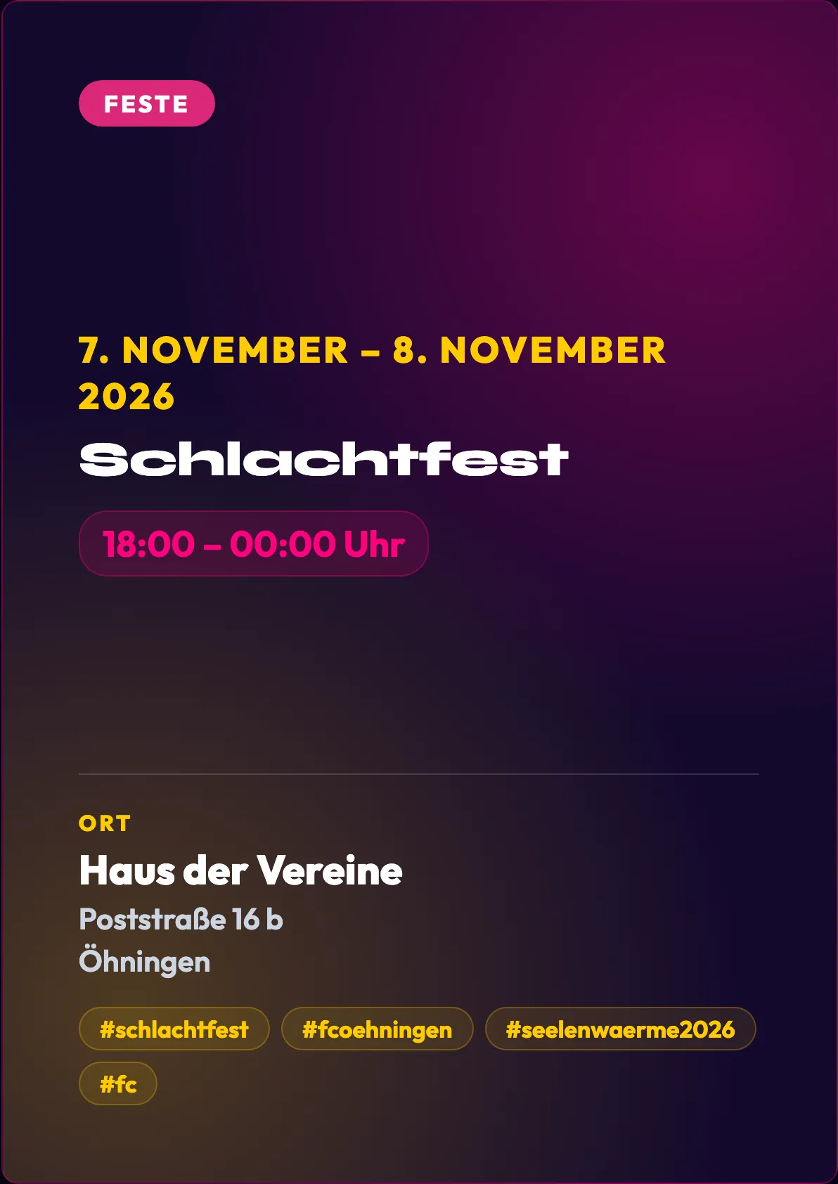 Veranstaltungsflyer