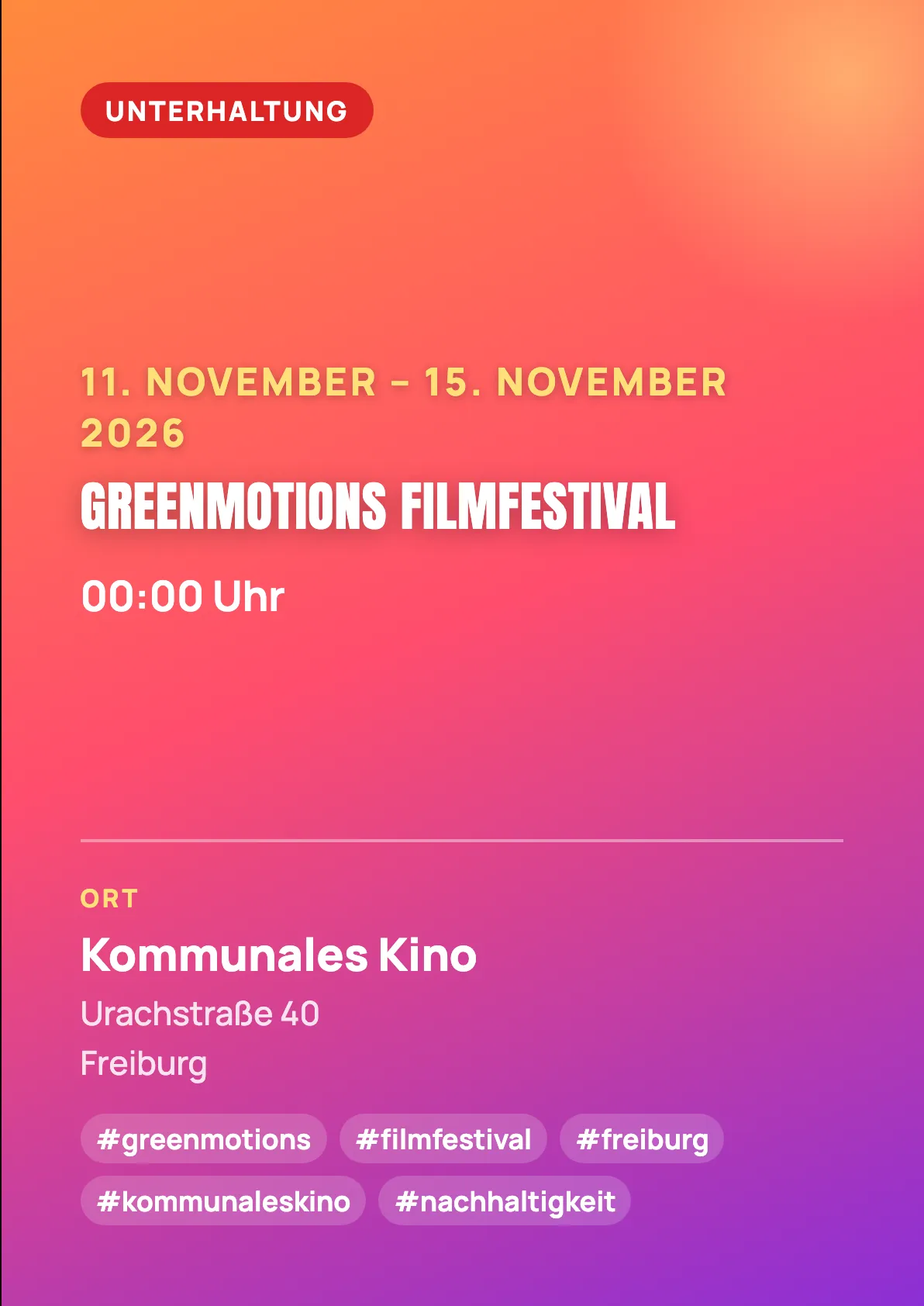Veranstaltungsflyer