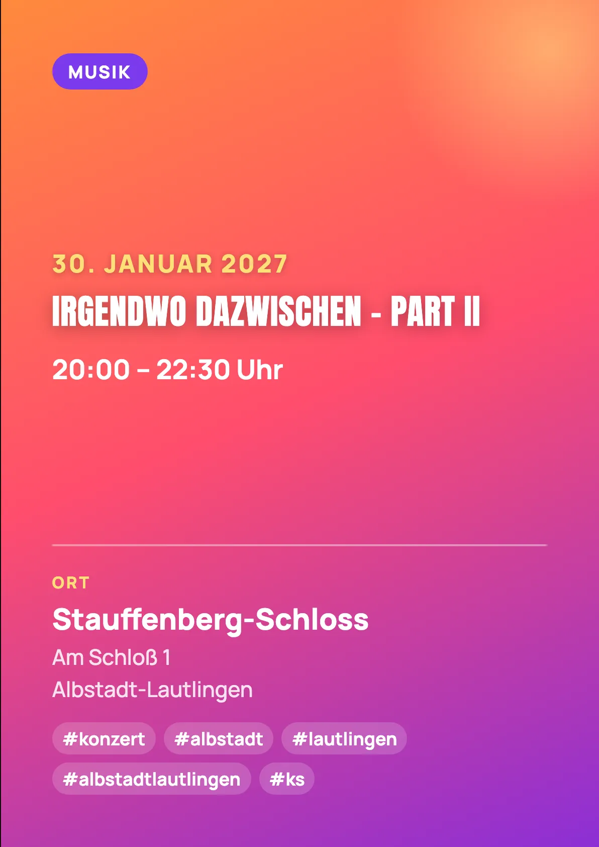 Veranstaltungsflyer