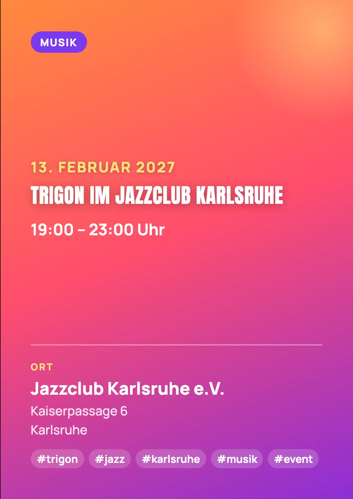 Veranstaltungsflyer