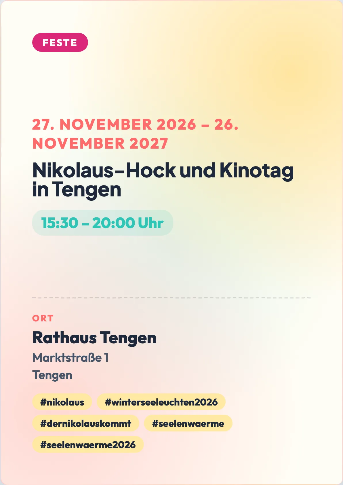 Veranstaltungsflyer
