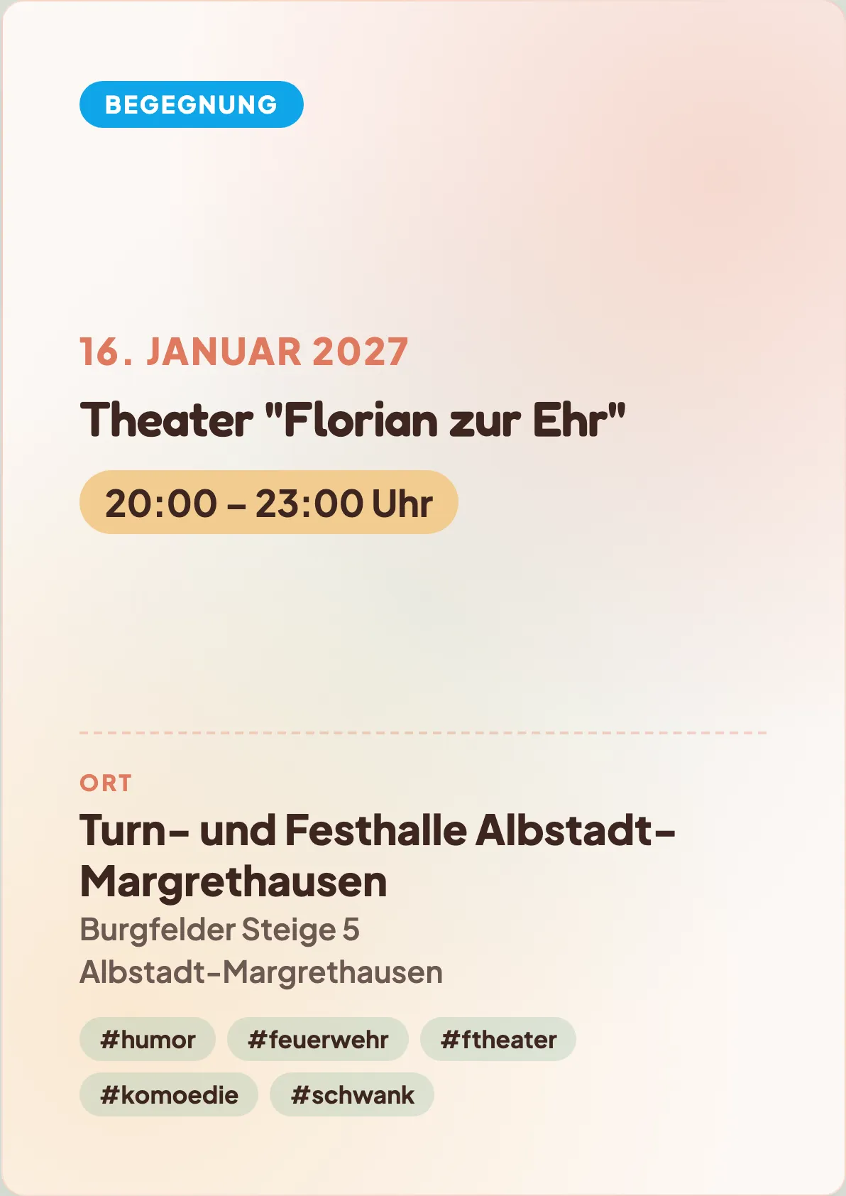 Veranstaltungsflyer