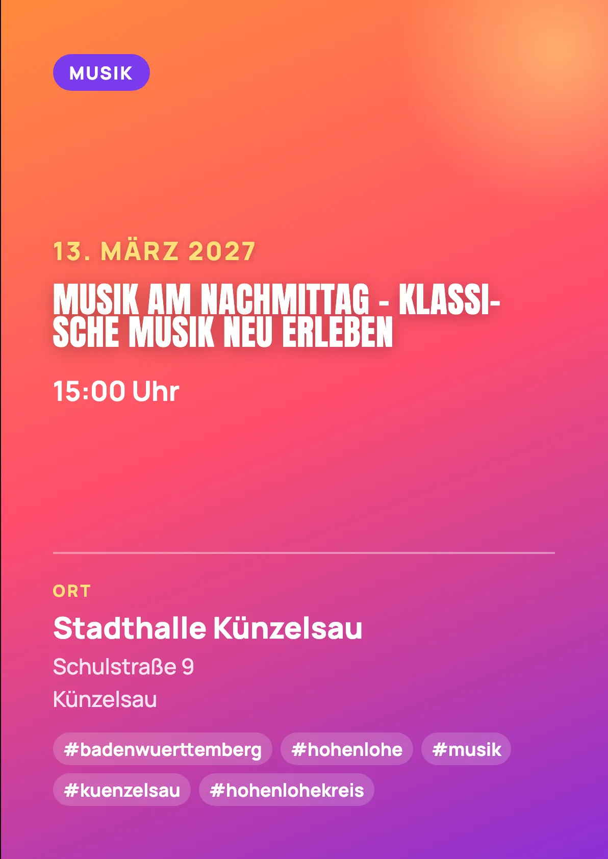 Veranstaltungsflyer