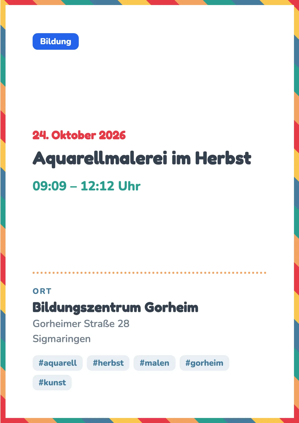 Veranstaltungsflyer