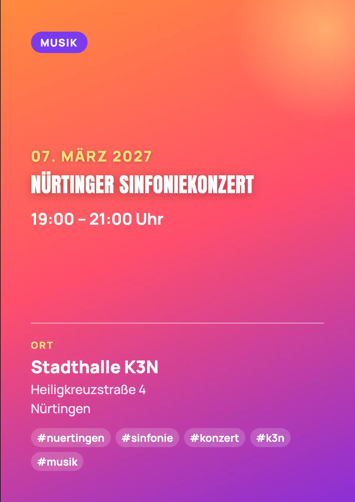 Veranstaltungsflyer