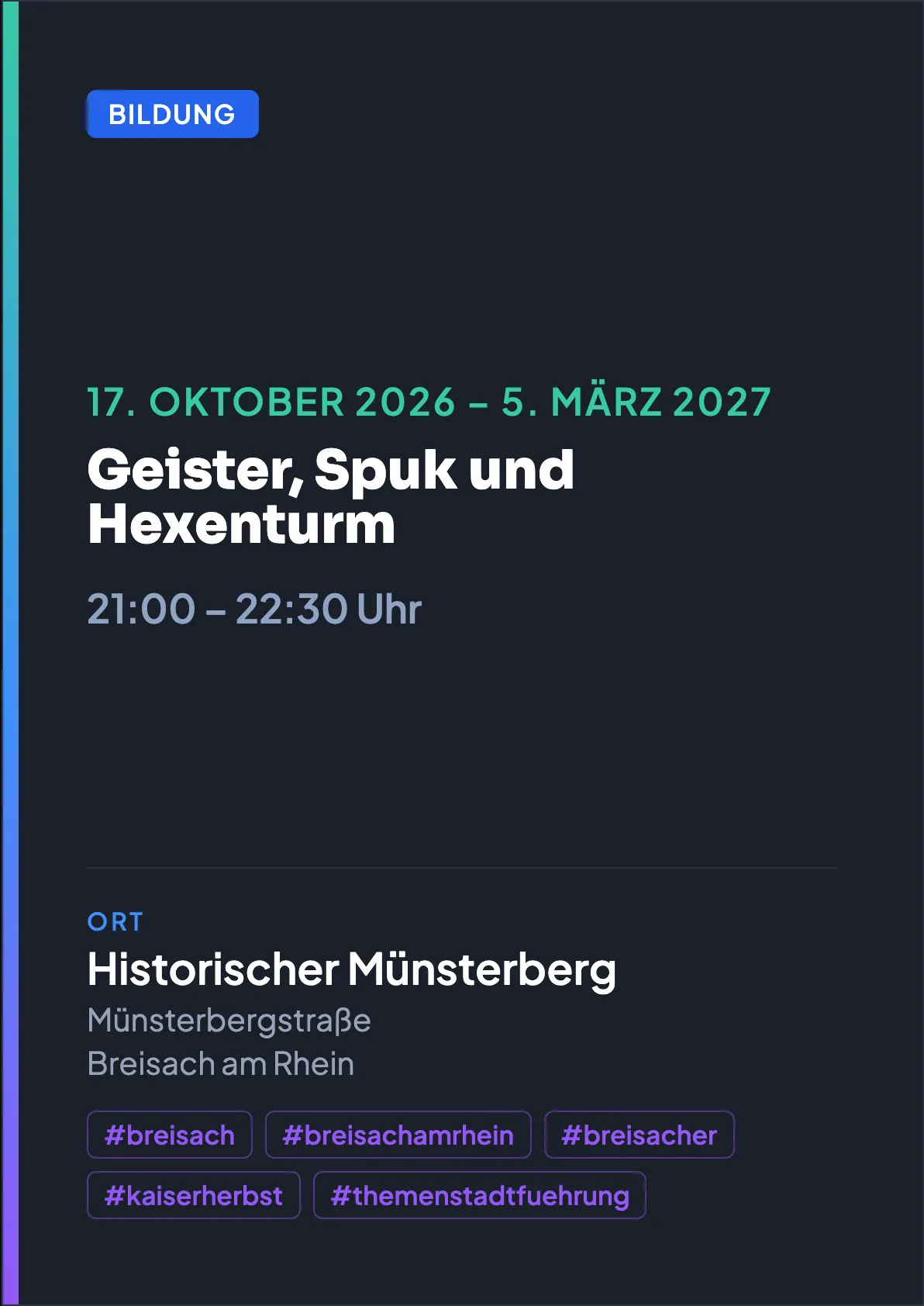 Veranstaltungsflyer