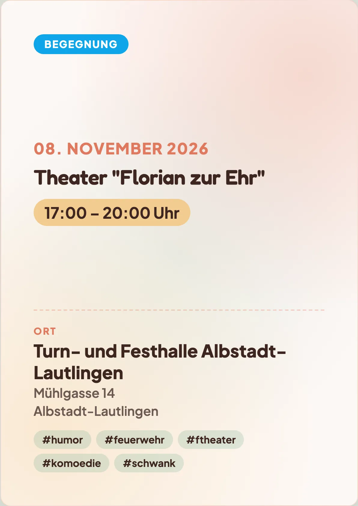 Veranstaltungsflyer