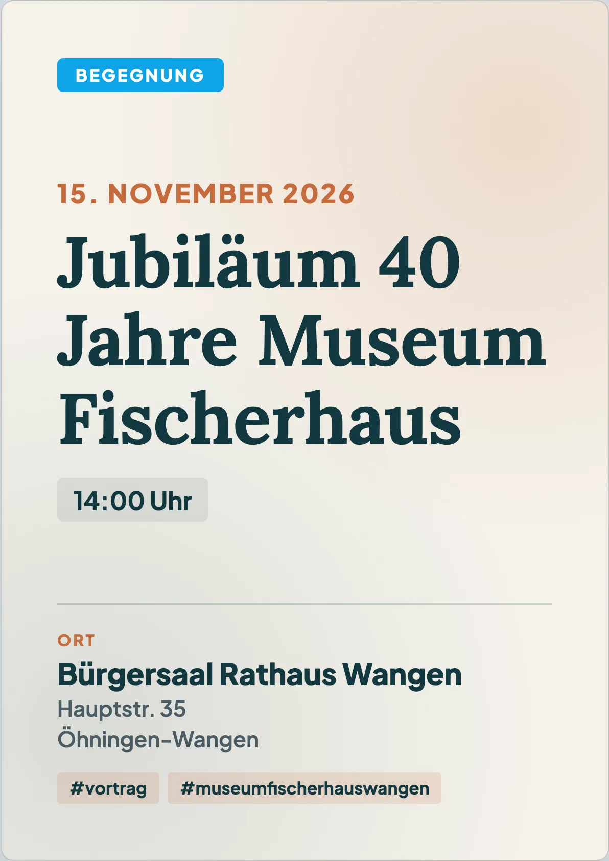 Veranstaltungsflyer