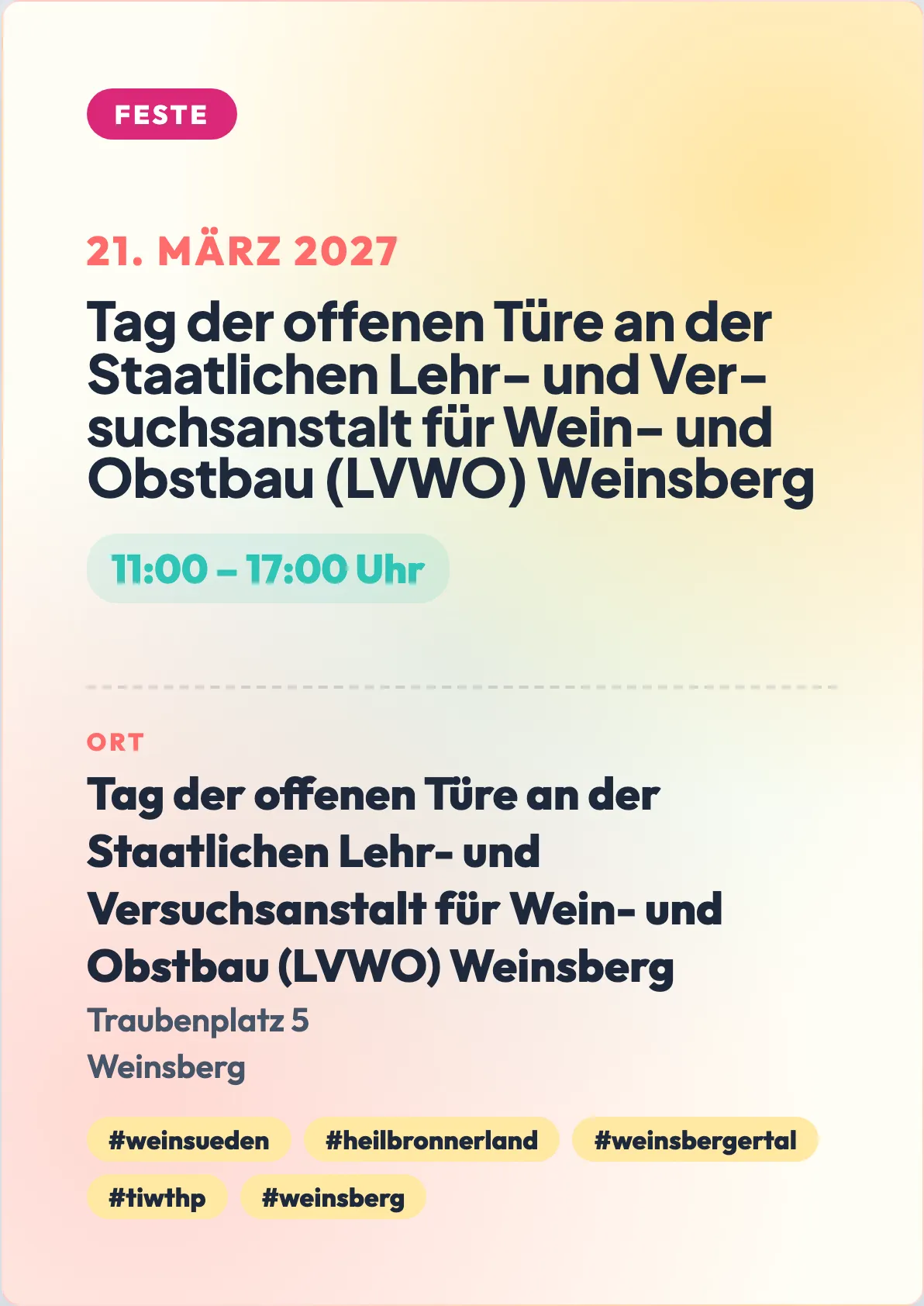 Veranstaltungsflyer