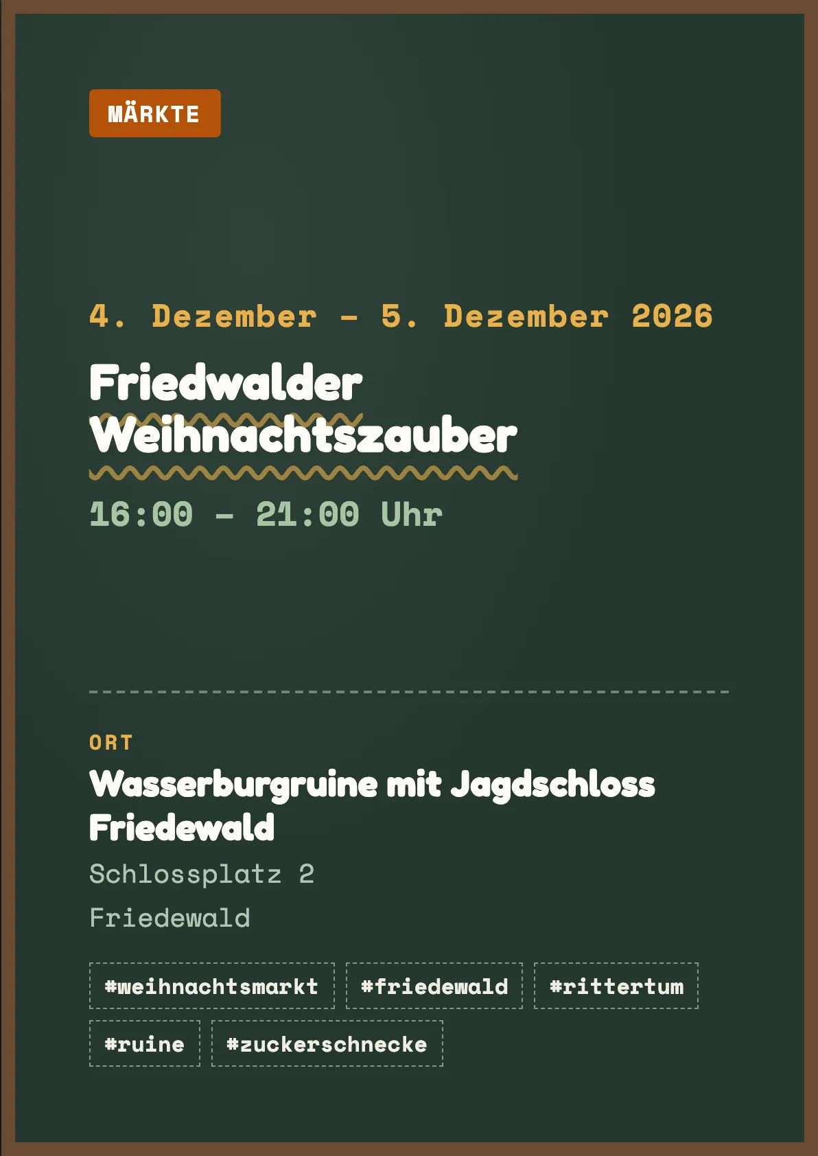 Veranstaltungsflyer