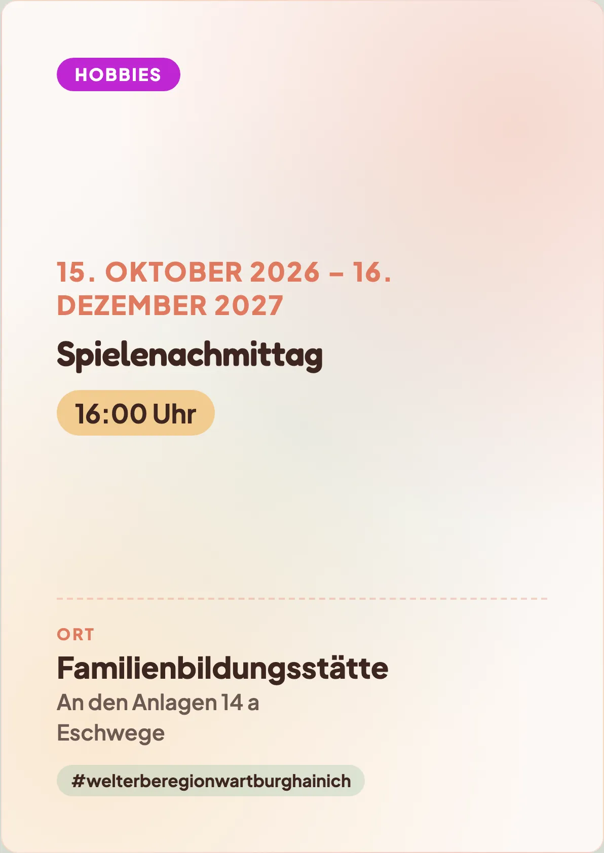 Veranstaltungsflyer