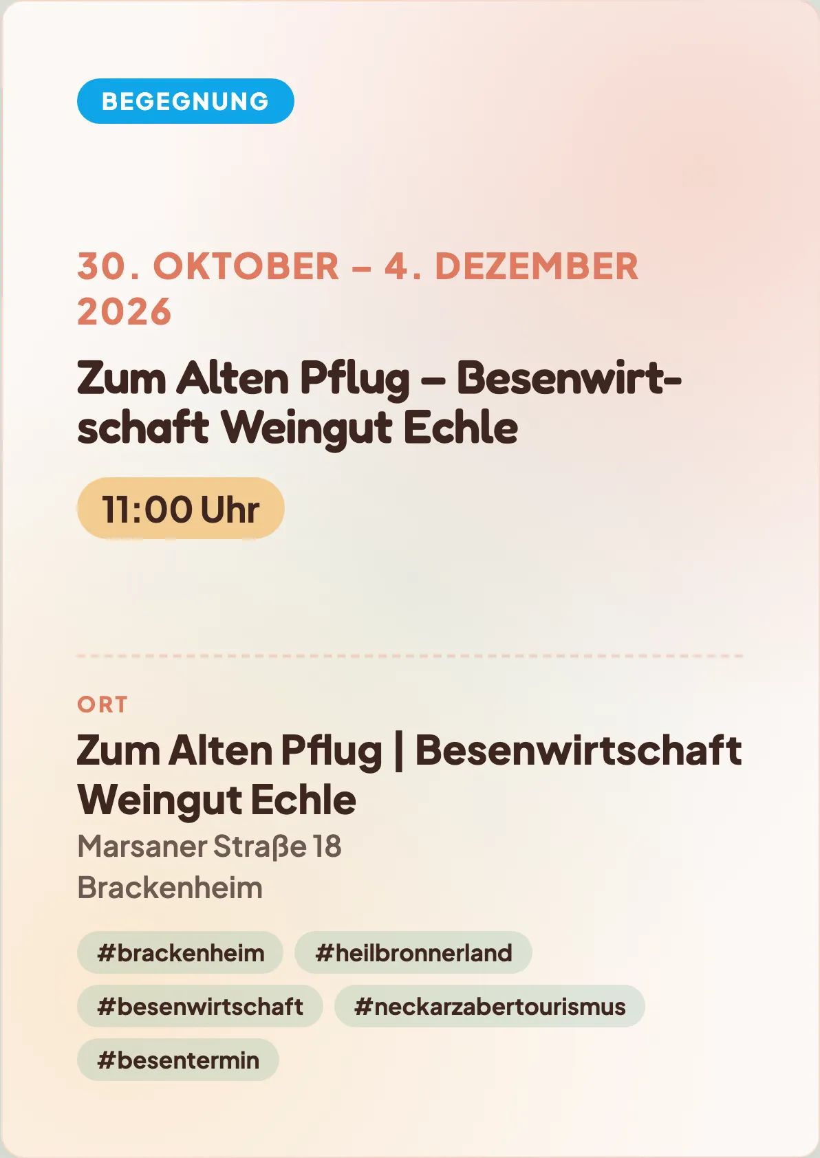 Veranstaltungsflyer