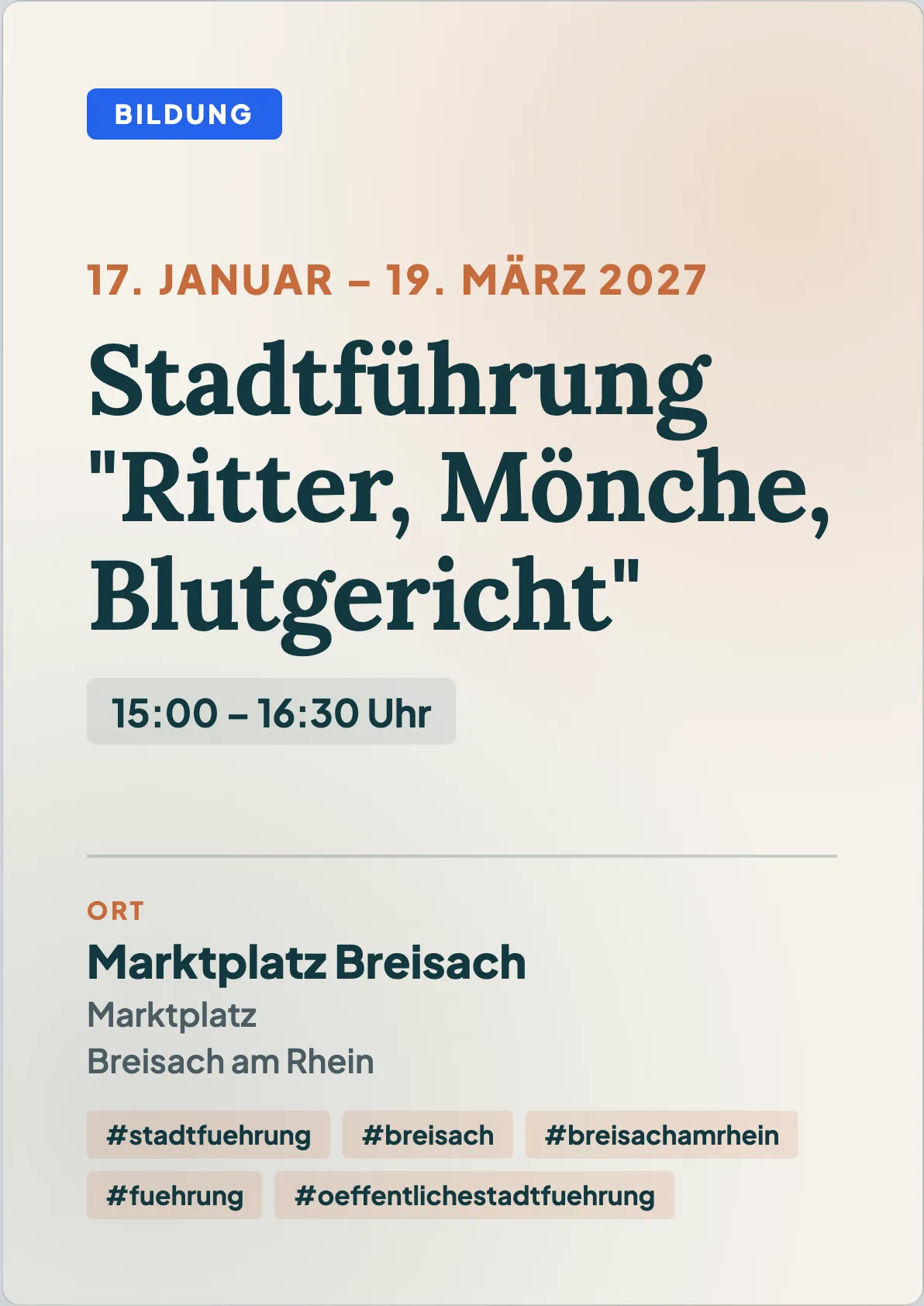 Veranstaltungsflyer