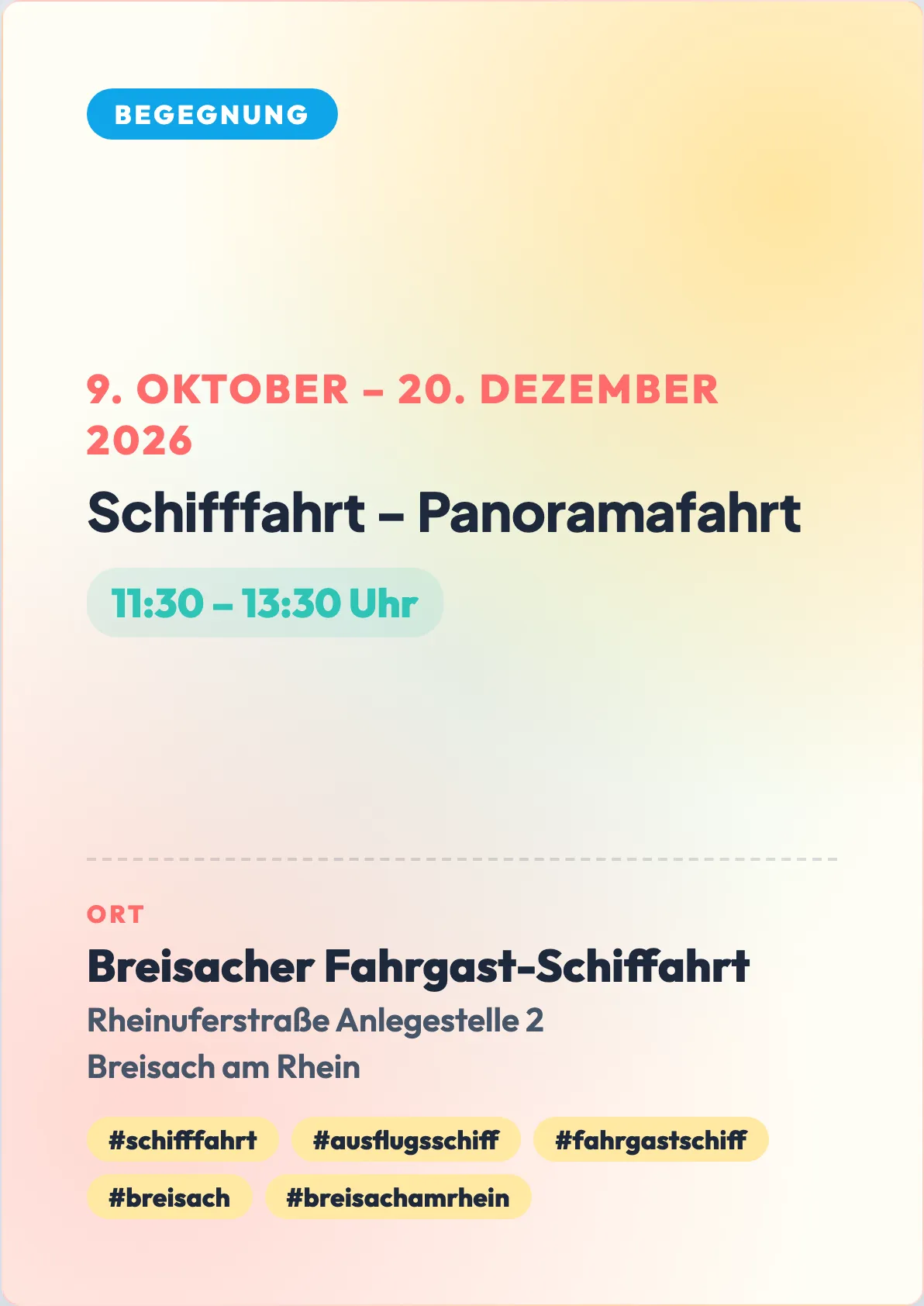 Veranstaltungsflyer