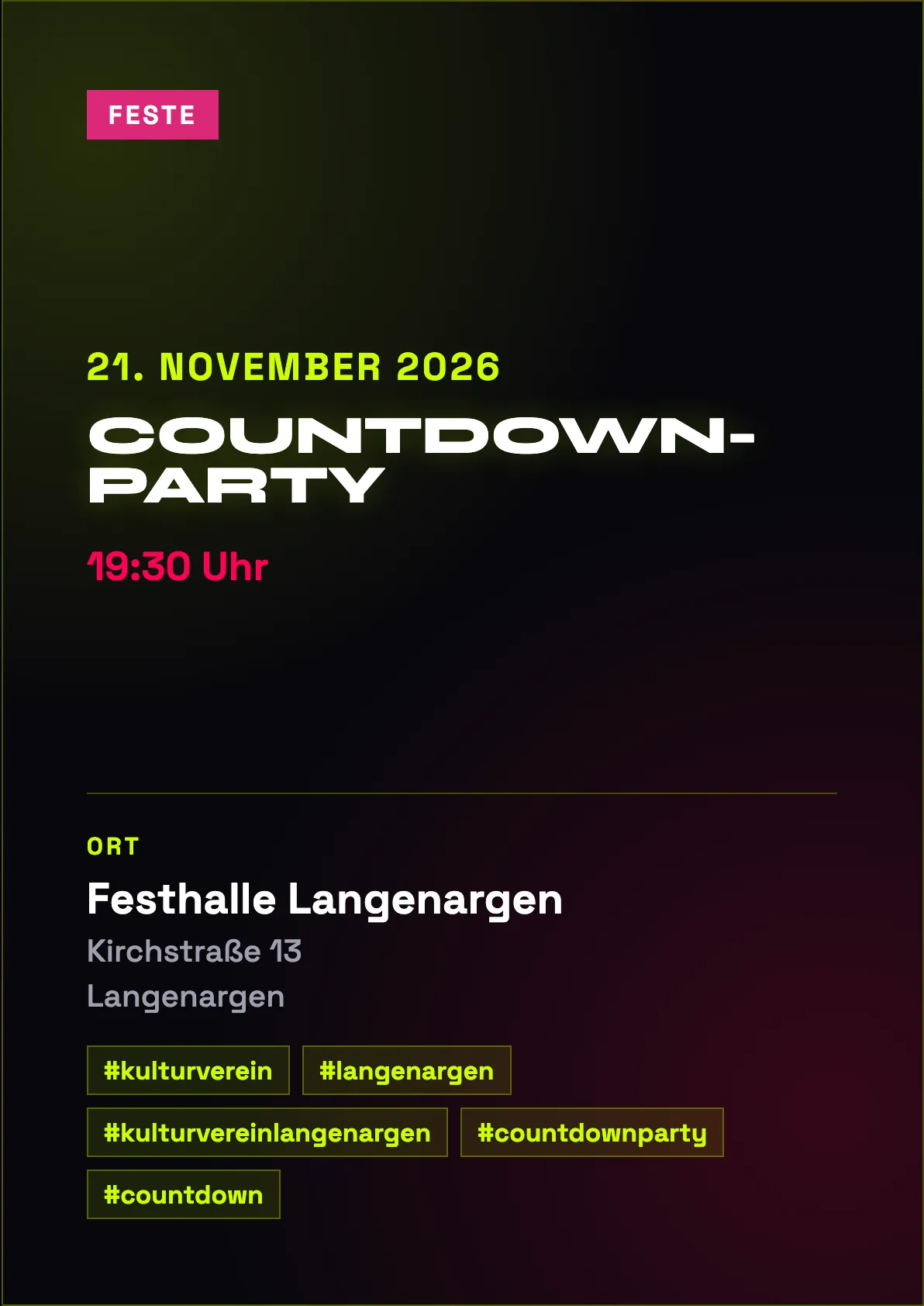 Veranstaltungsflyer