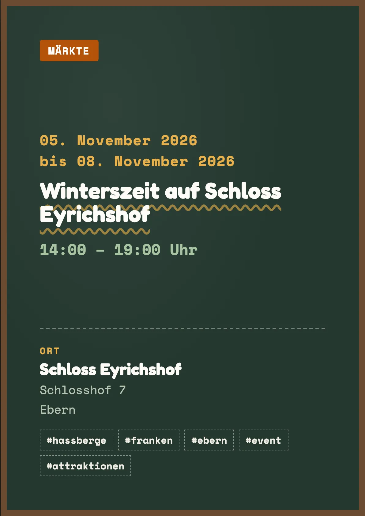 Veranstaltungsflyer