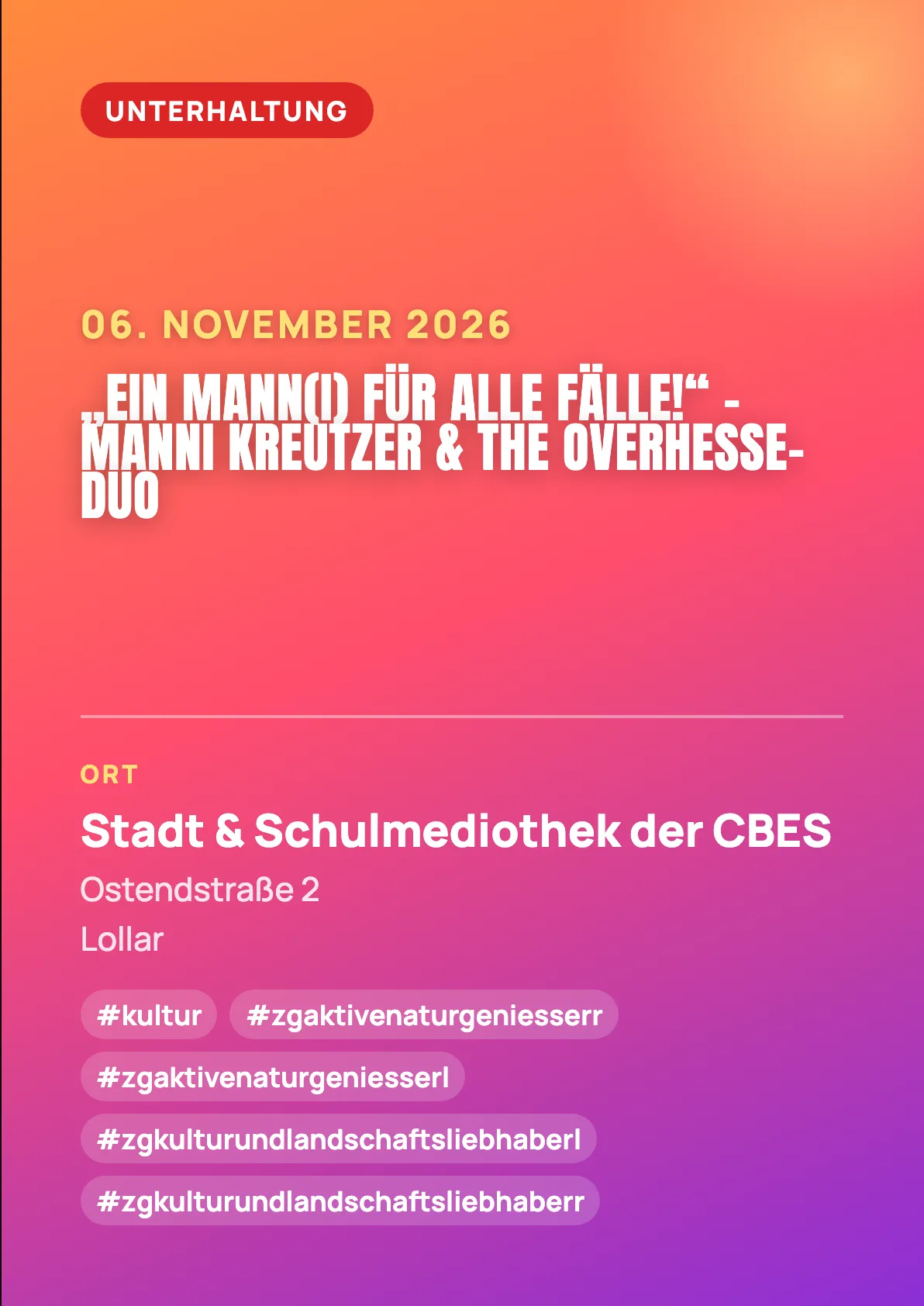 Veranstaltungsflyer