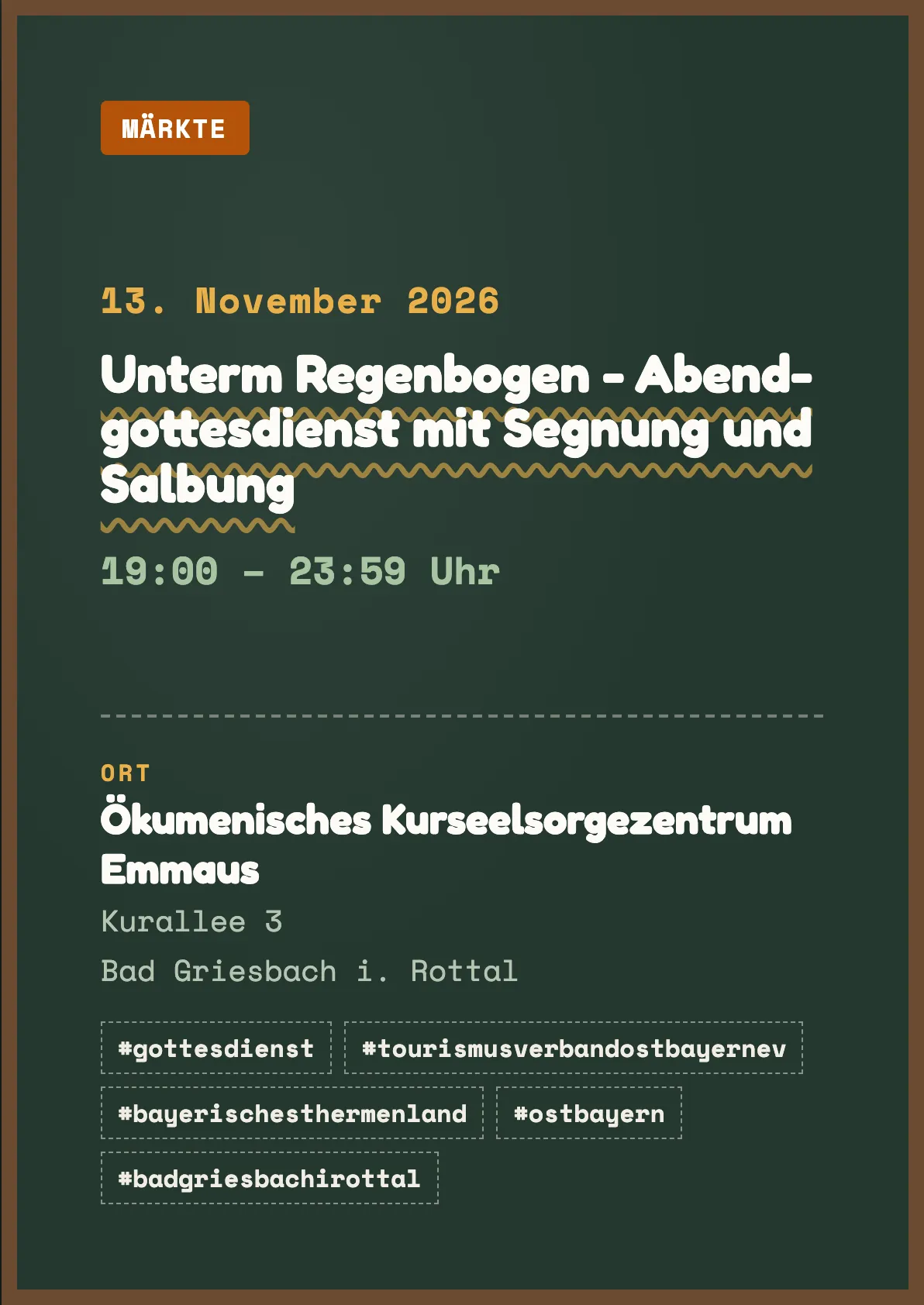 Veranstaltungsflyer