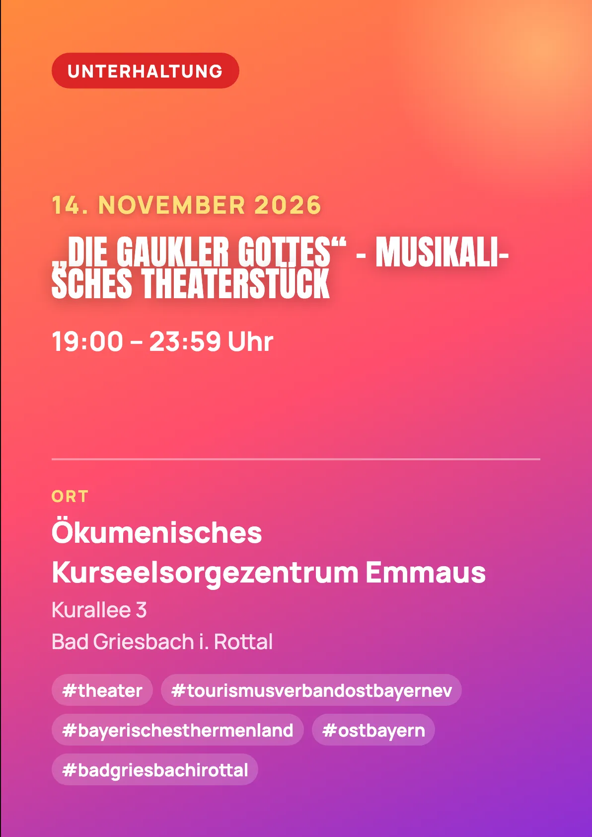 Veranstaltungsflyer