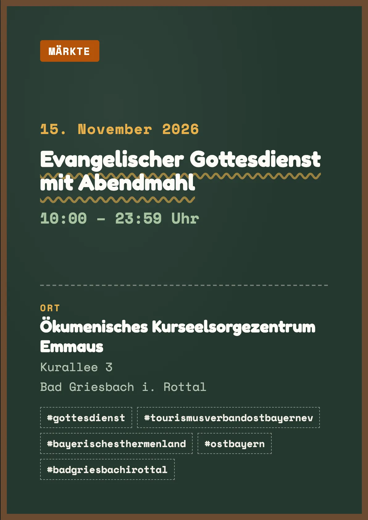 Veranstaltungsflyer