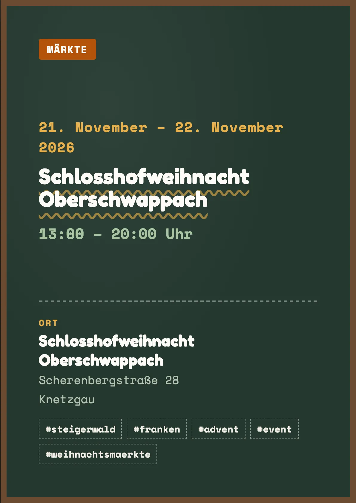 Veranstaltungsflyer