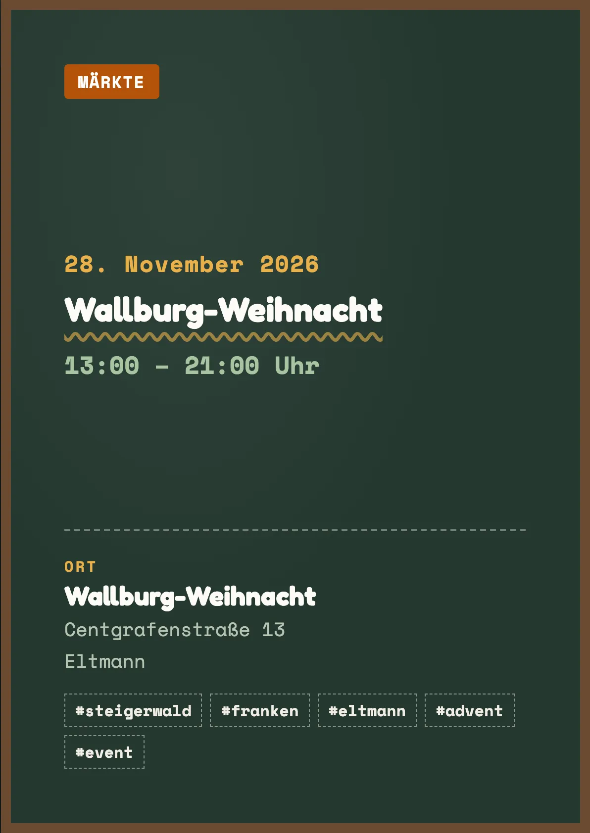 Veranstaltungsflyer