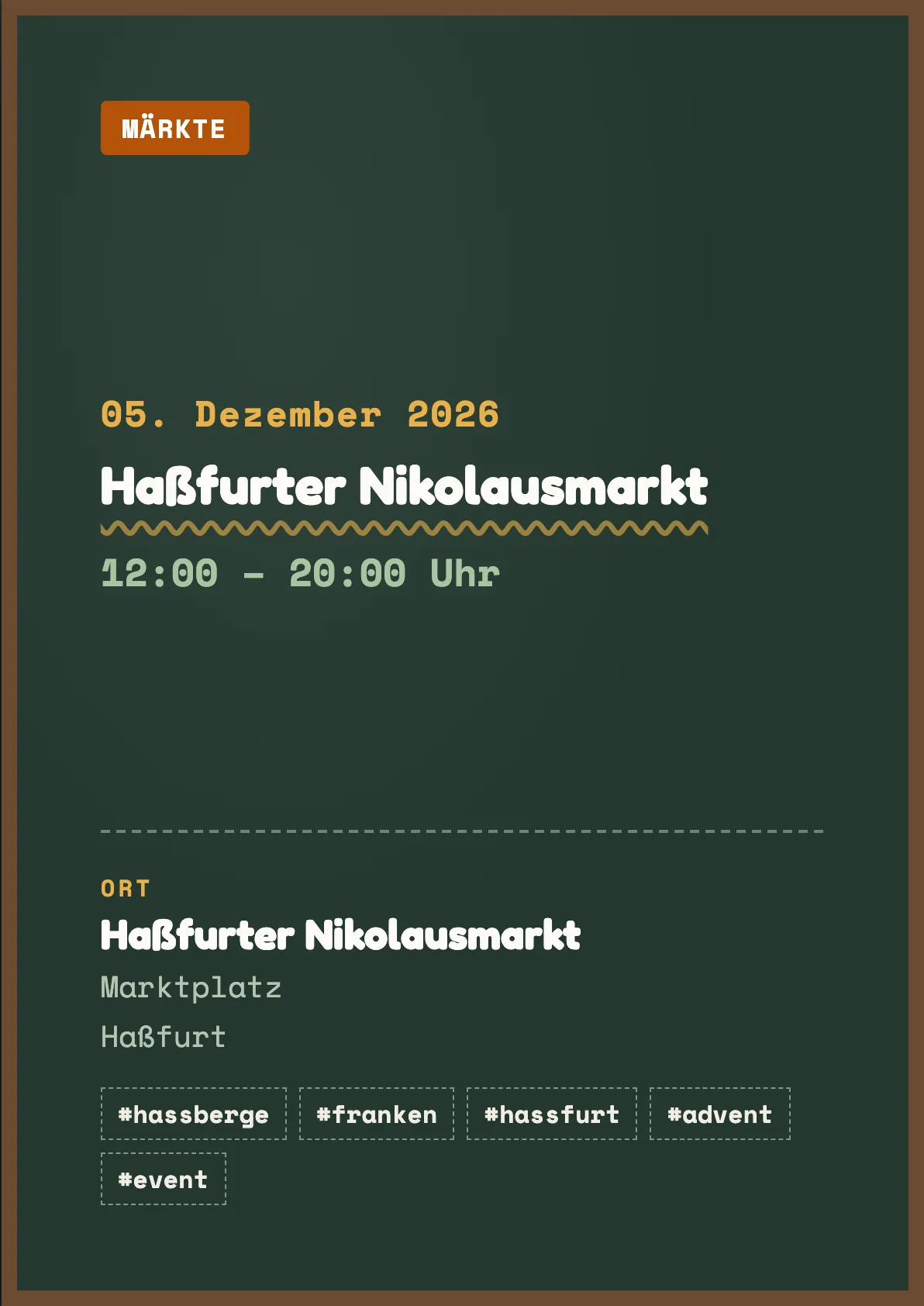 Veranstaltungsflyer