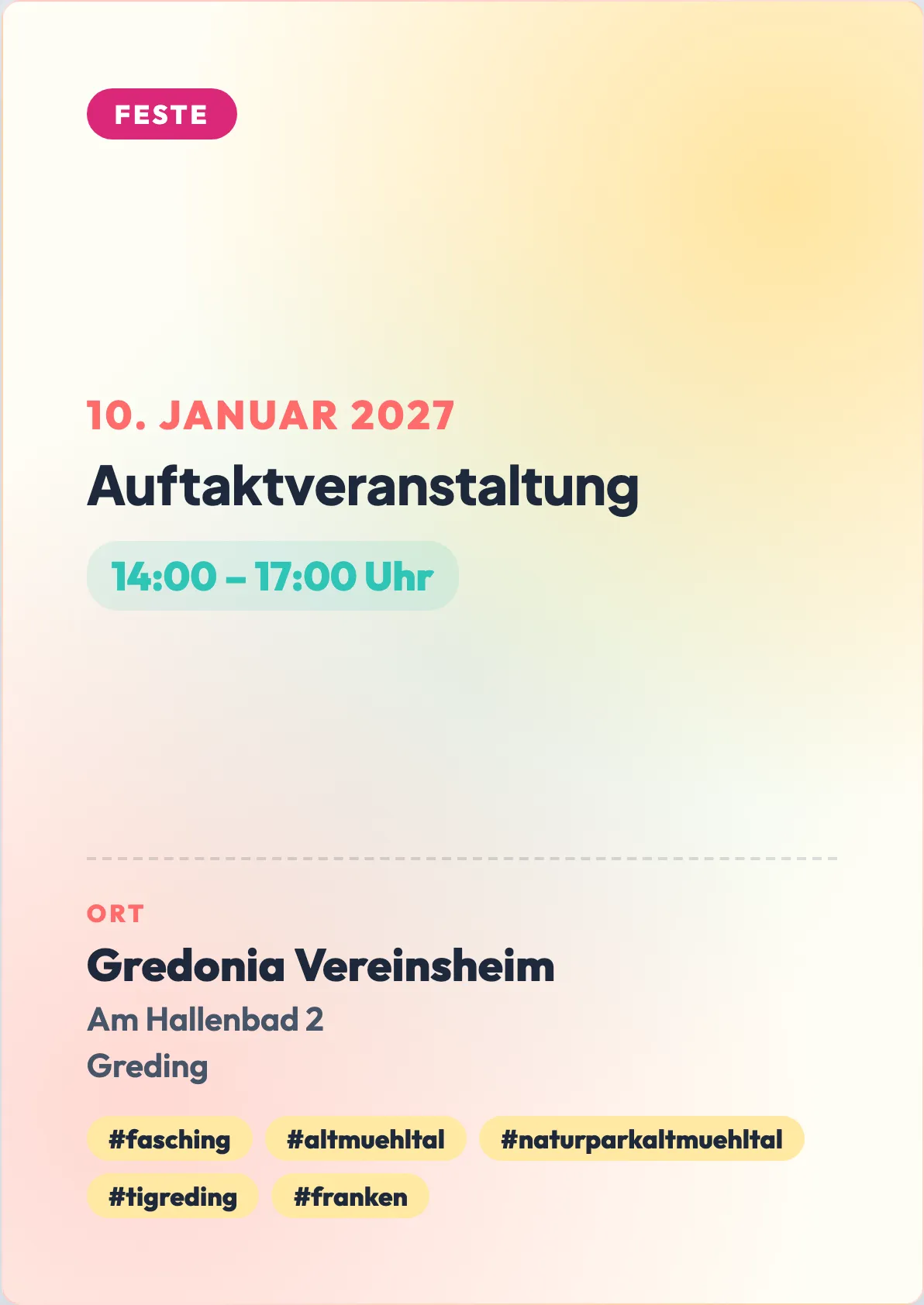 Veranstaltungsflyer