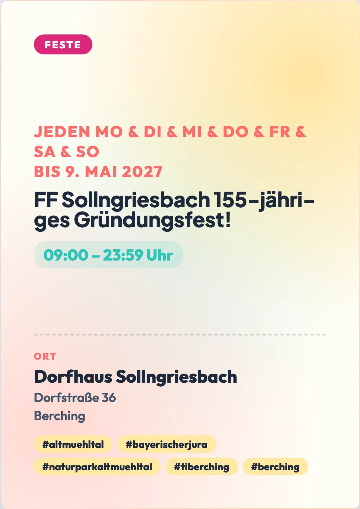 Veranstaltungsflyer