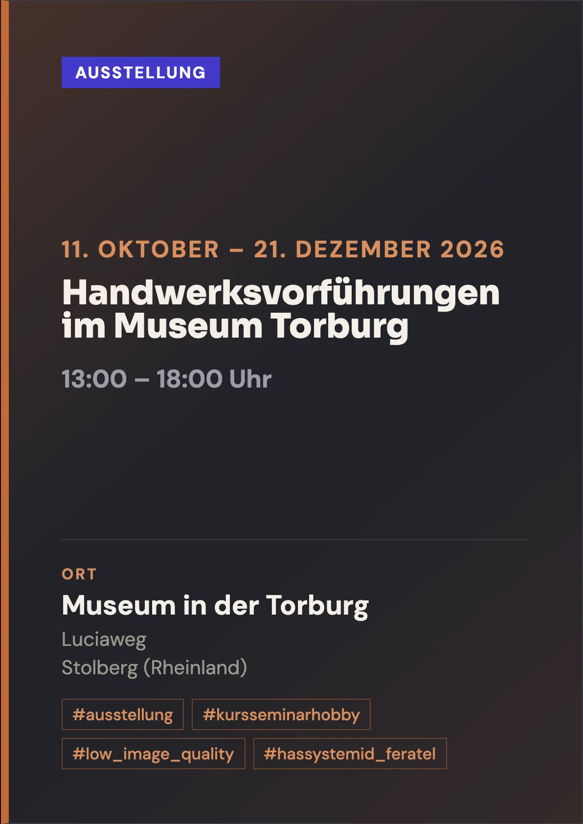 Veranstaltungsflyer