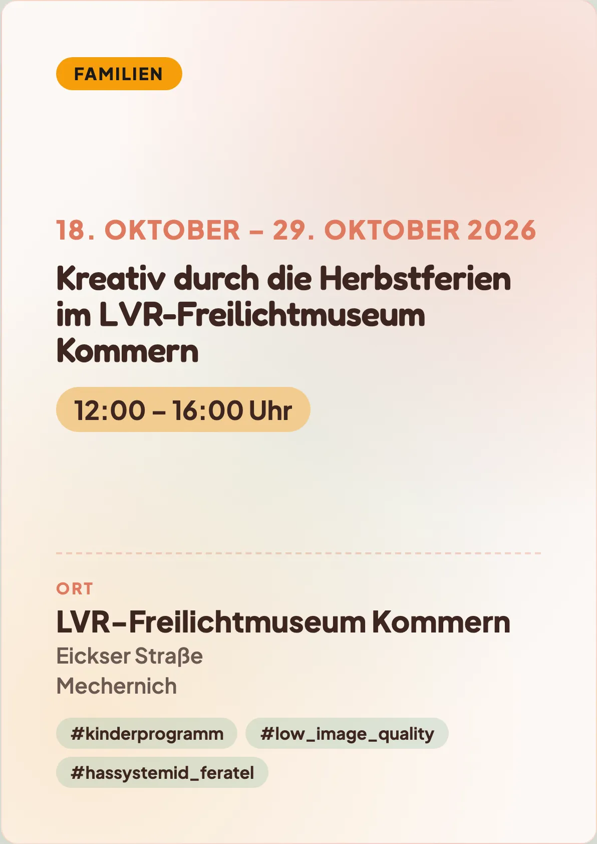 Veranstaltungsflyer
