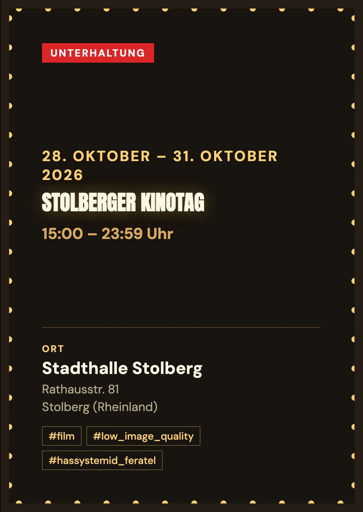 Veranstaltungsflyer