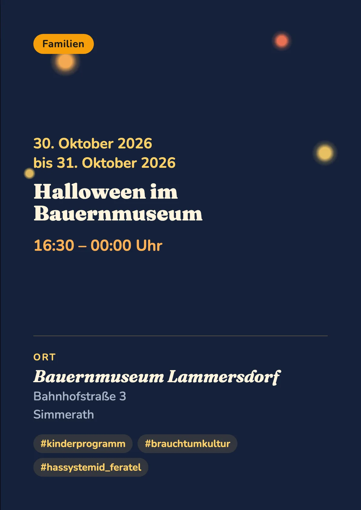 Veranstaltungsflyer
