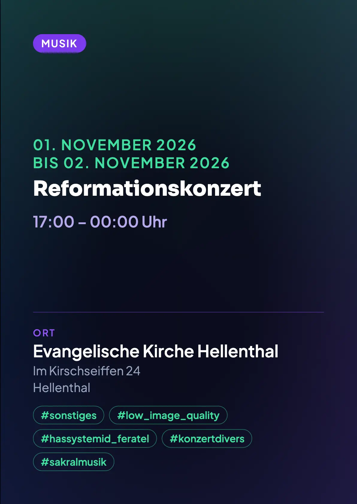 Veranstaltungsflyer