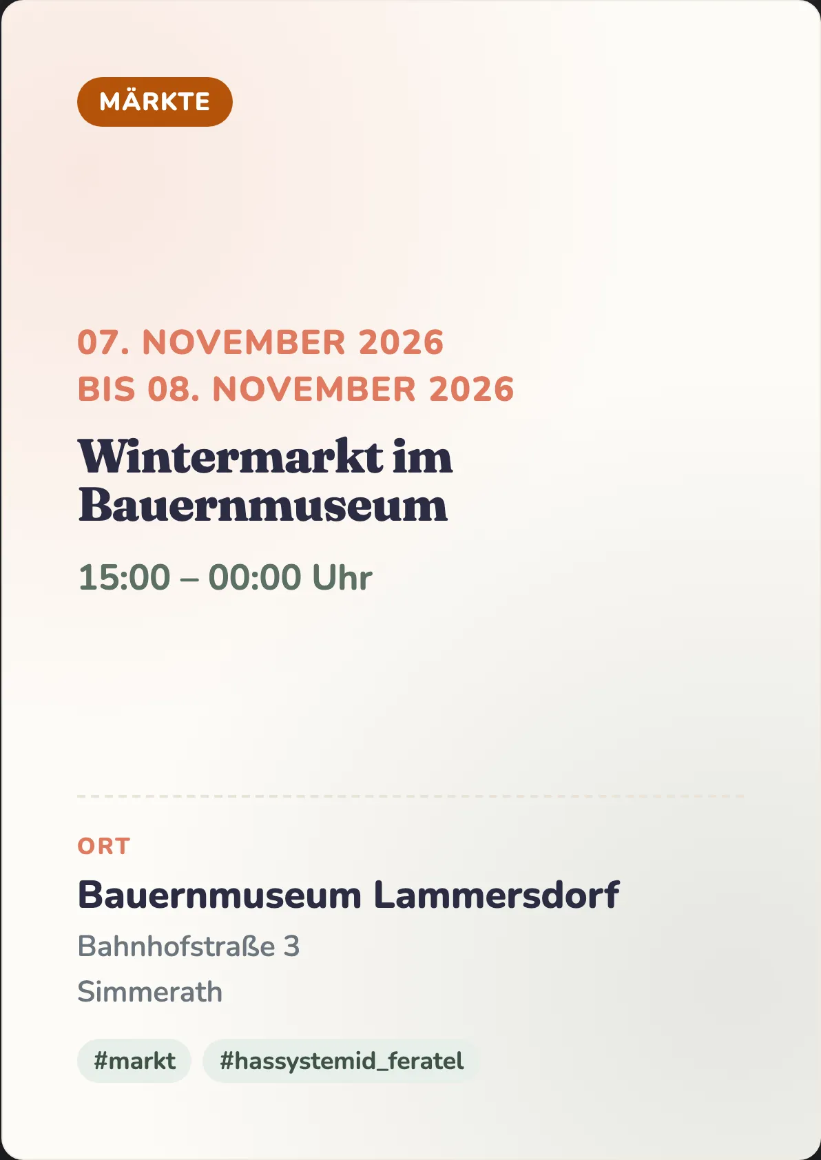 Veranstaltungsflyer