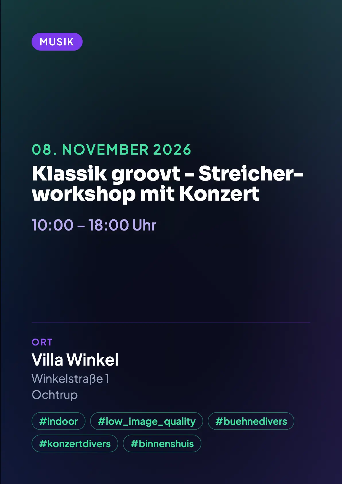 Veranstaltungsflyer
